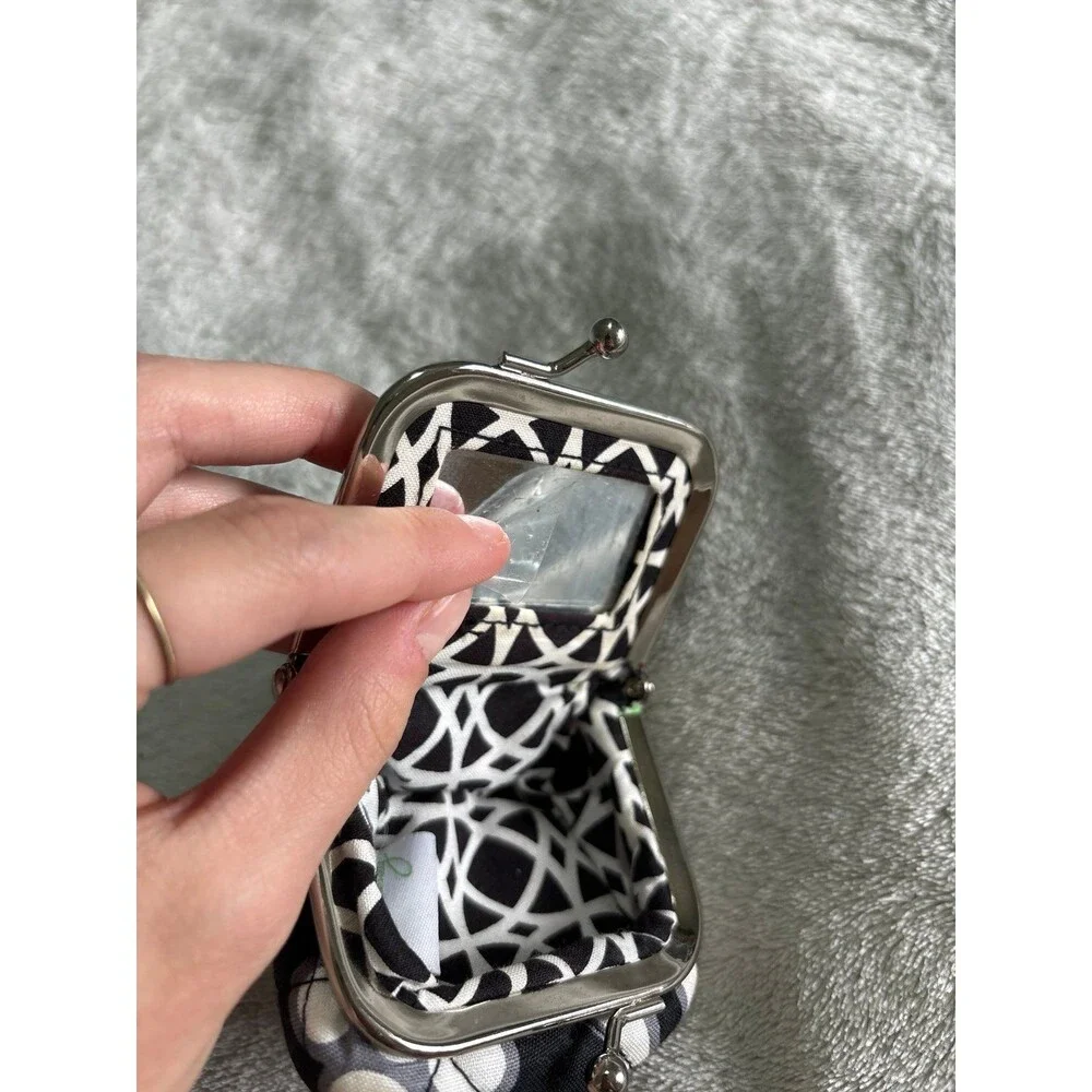 Vera Bradley retired night day contact lens case kiss lock pouch cosmetics Y2K